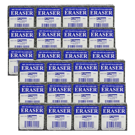 Flipside Student Eraser, 2" Width, 2" Length, 12 Per Pack, PK2 30009